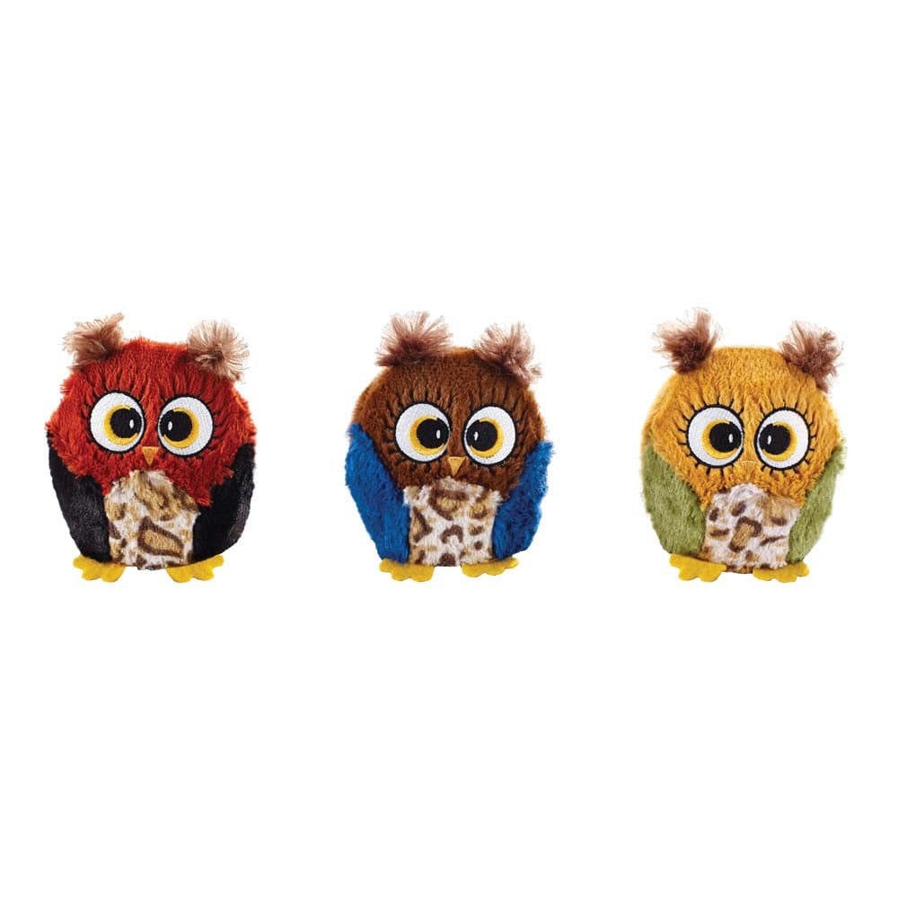 Spot Hoots Owl Plush Dog Toy Assorted 3 in - Pet Supplies - Spot