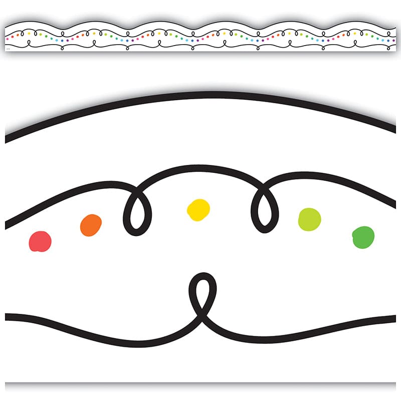 Squiggles And Colorful Dots Border Die-Cut (Pack of 10) - Border/Trimmer - Teacher Created Resources