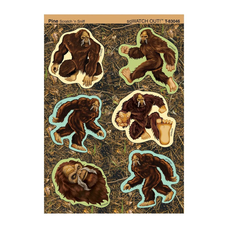 Sqwatch Out/Pine Stinky Stckrs 24Ct (Pack of 12) - Stickers - Trend Enterprises Inc.