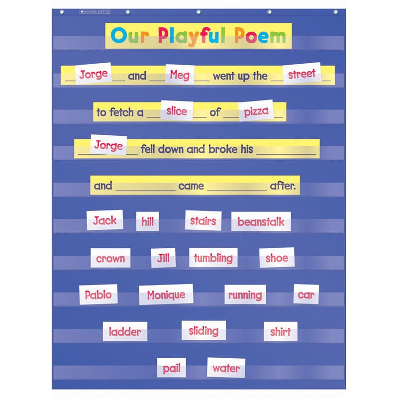 Standard Pocket Chart Gr K-5 - Pocket Charts - Scholastic Teaching Resources