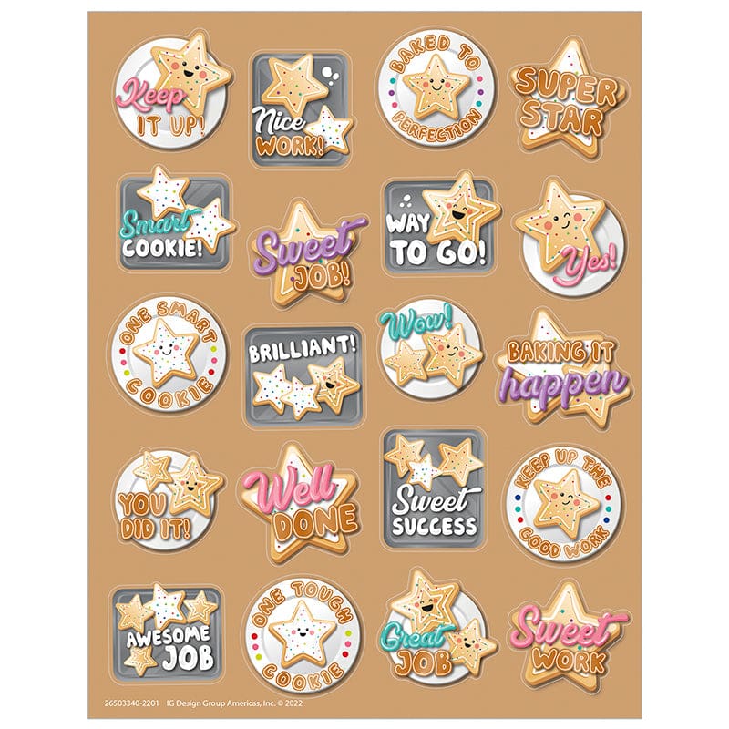 Star Sugar Cookie Scented Stickers (Pack of 12) - Stickers - Eureka