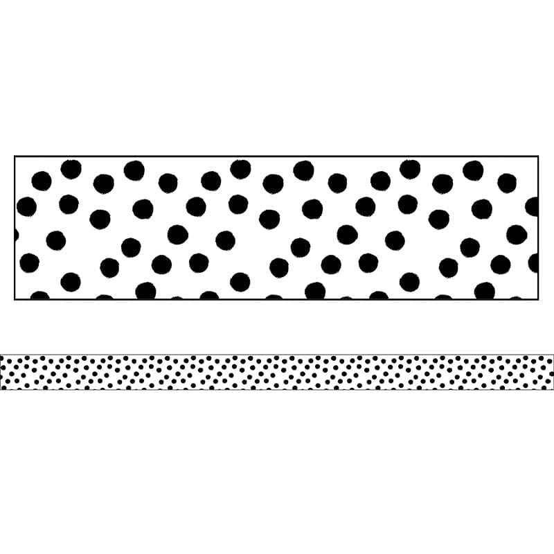 Stars Painted Dots Straight Borders School Girl Style (Pack of 10) - Border/Trimmer - Carson Dellosa Education