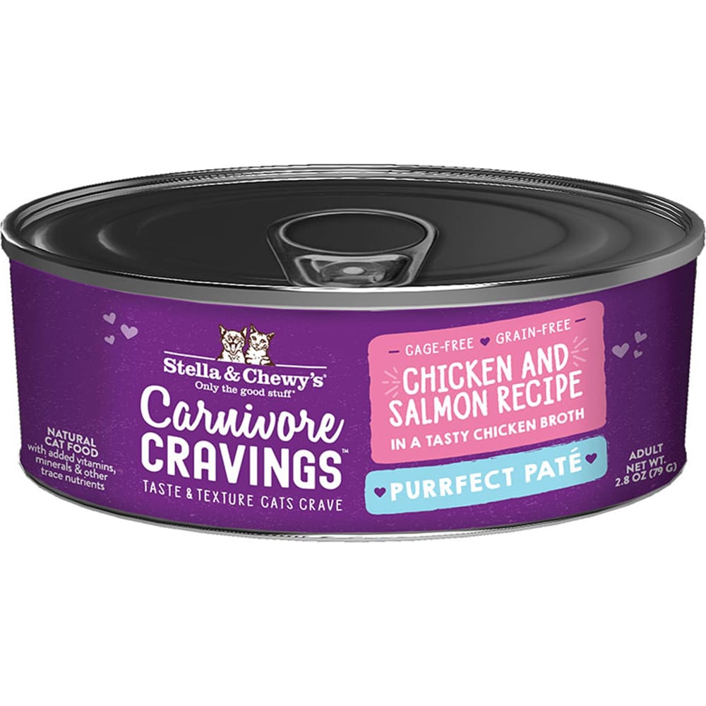 Stella and Chewys Cat Carnivore Cravings Pate Chicken and Salmon 2.8Oz. (Case Of 24) - Pet Supplies - Stella and Chewys