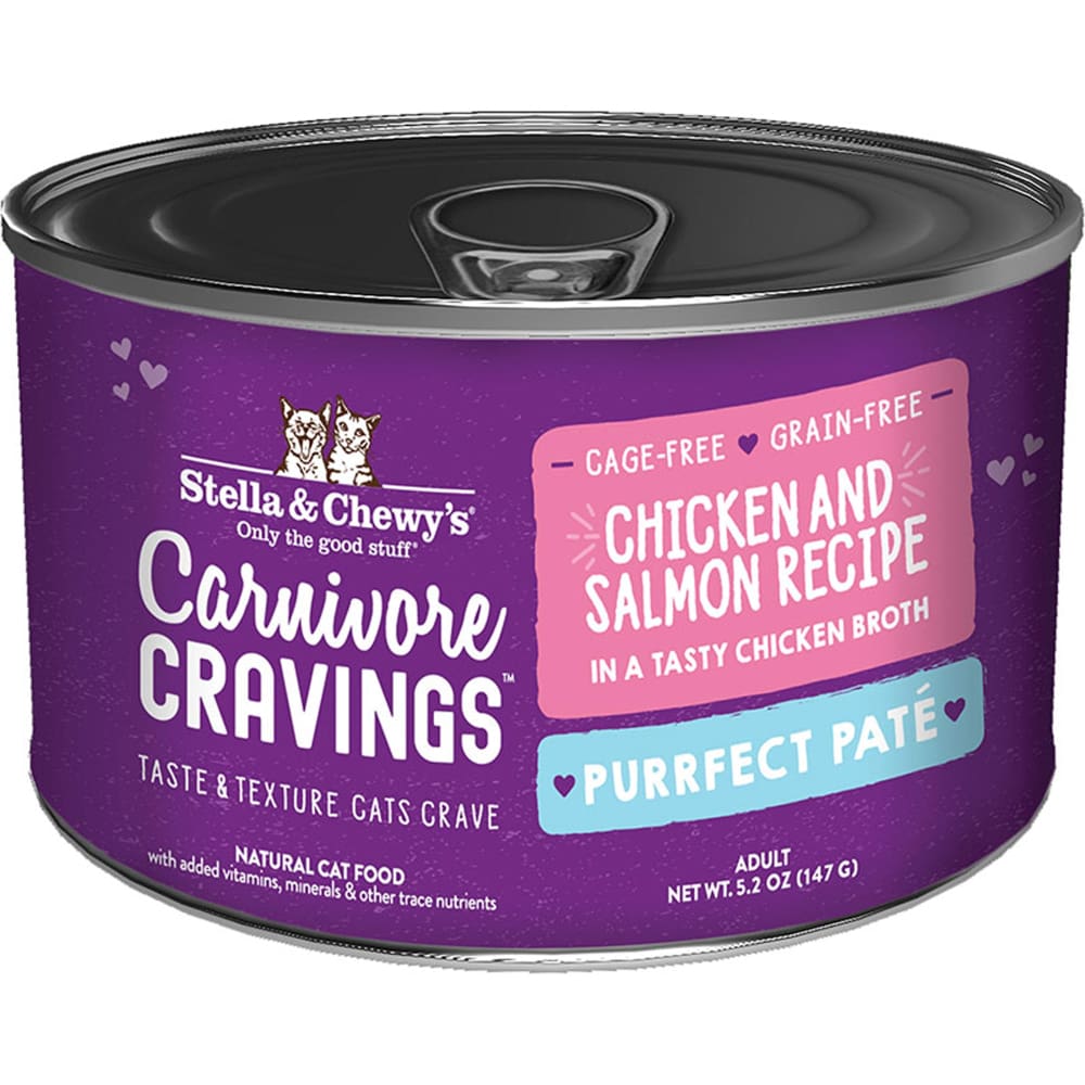 Stella and Chewys Cat Carnivore Cravings Pate Chicken and Salmon 5.2Oz. (Case Of 24 - Pet Supplies - Stella and Chewys