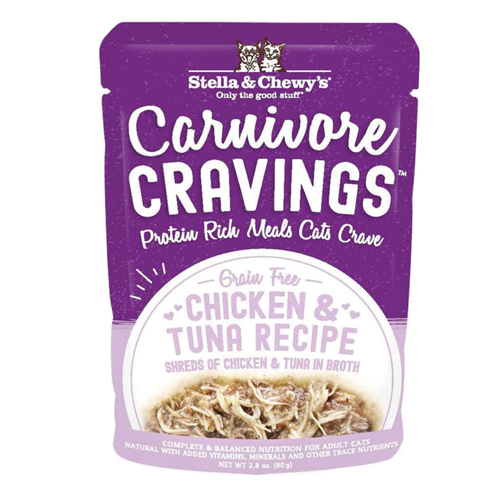 Stella and Chewys Cat Carnivore Cravings Pate Chicken and Tuna 2.8Oz. (Case Of 24) - Pet Supplies - Stella and Chewys