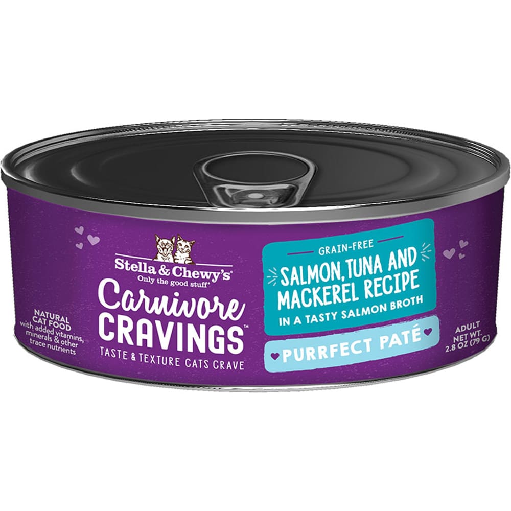 Stella and Chewys Cat Carnivore Cravings Pate Salmon and Tuna 2.8Oz. (Case Of 24) - Pet Supplies - Stella and Chewys