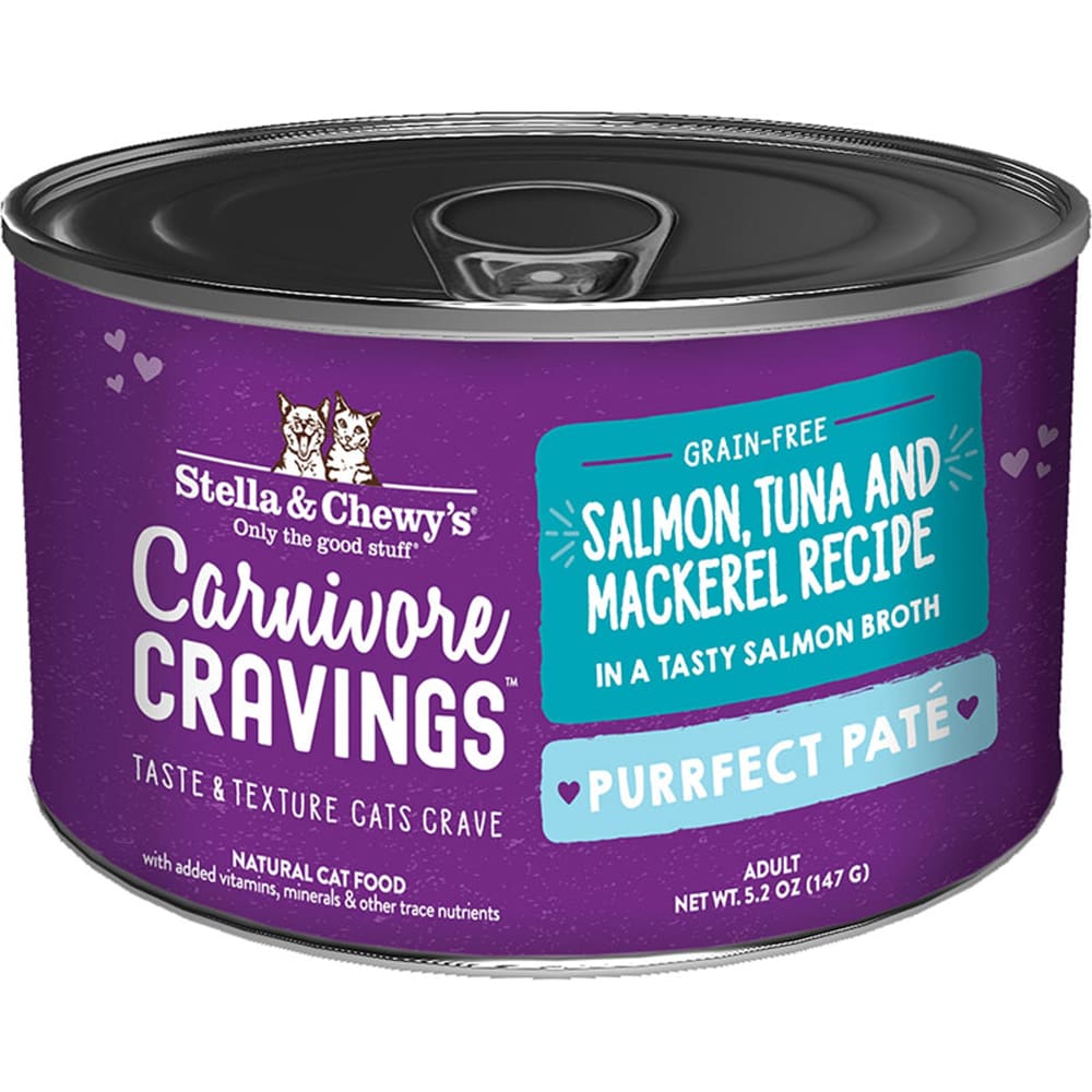 Stella and Chewys Cat Carnivore Cravings Pate Salmon and Tuna 5.2Oz. (Case Of 24 - Pet Supplies - Stella and Chewys