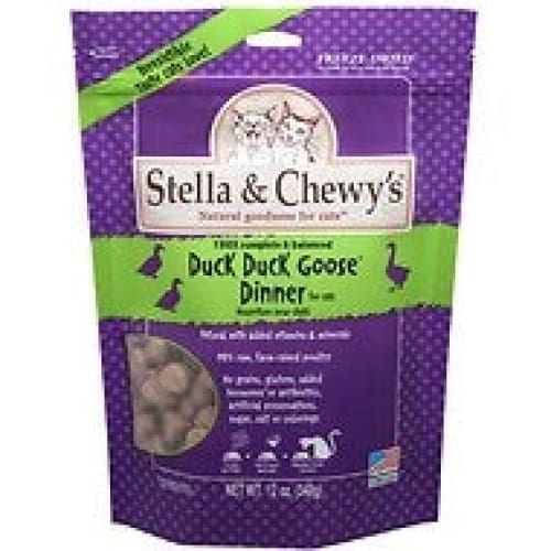 Stella and Chewys Cat Freeze Dried Duck Duck Goose Dinner 18Oz. - Pet Supplies - Stella and Chewys