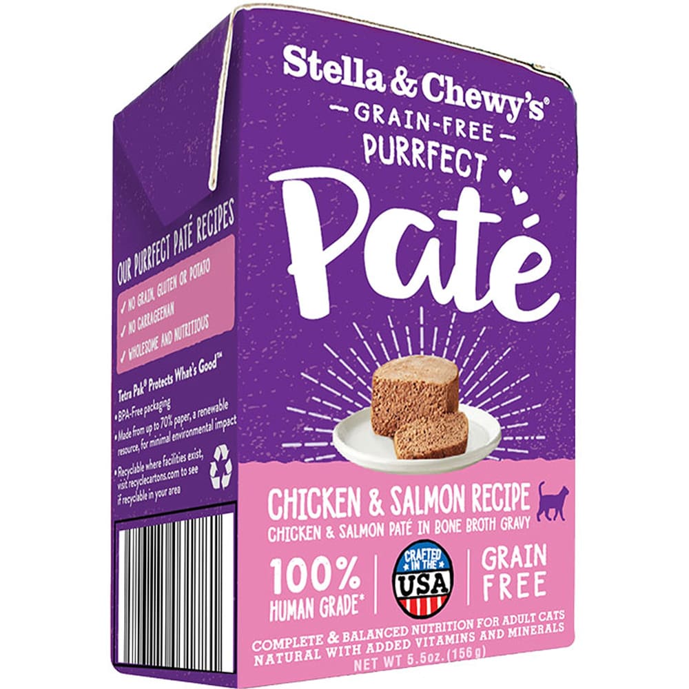 Stella and Chewys Cat Purrfect Pate Chicken and Salmon 5.5Oz (Case Of 12) - Pet Supplies - Stella and Chewys