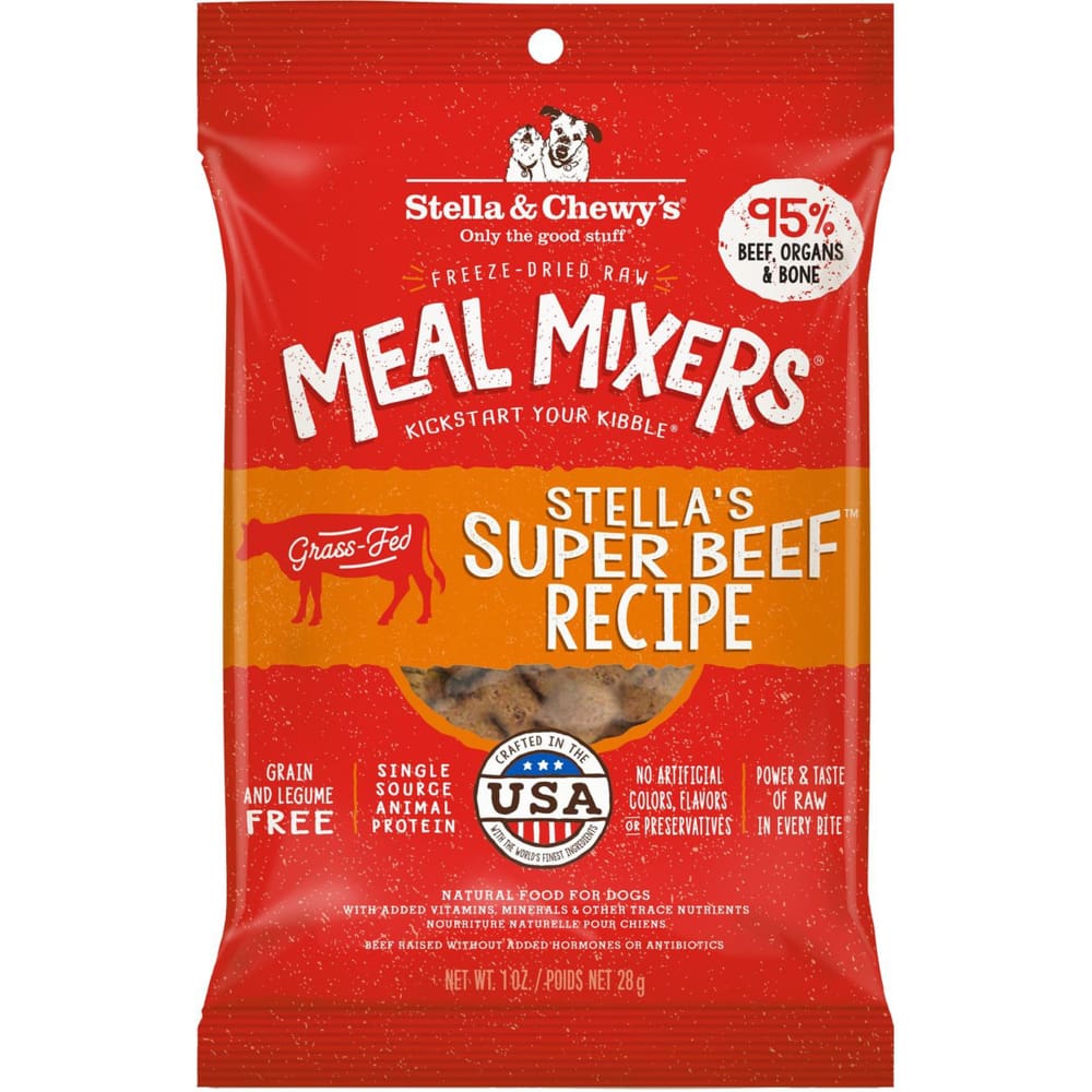 Stella and Chewys Dog Freeze-Dried Meal Mixer Stellas Beef 1Oz (Case of 8) - Pet Supplies - Stella and Chewys