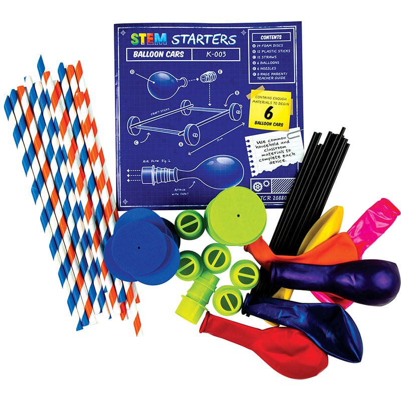 Stem Starters Balloon Cars (Pack of 3) - Experiments - Teacher Created Resources