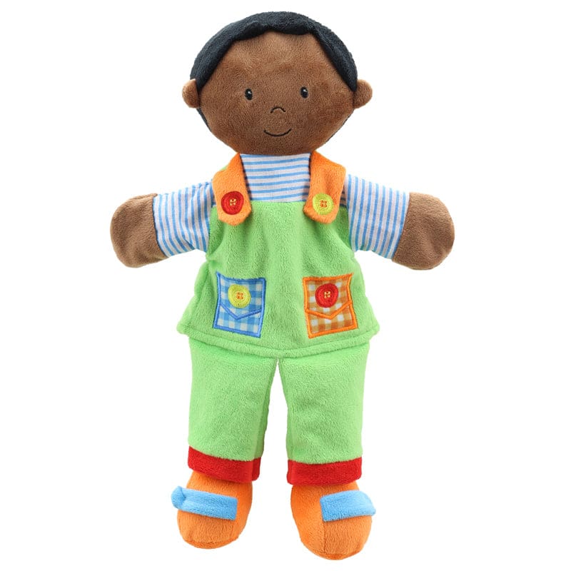 Story Telling Puppets Boy Dark Skin (Pack of 2) - Puppets & Puppet Theaters - The Puppet Company