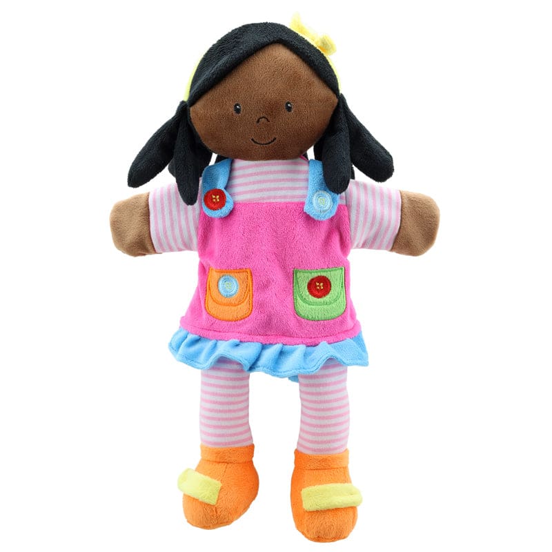 Story Telling Puppts Girl Dark Skin (Pack of 2) - Puppets & Puppet Theaters - The Puppet Company