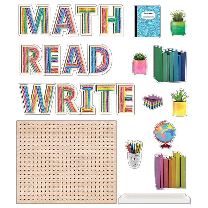 Subject Pegboards Bulletin Board St Creatively Inspired (New Item With Future Availability Date) (Pack of 3) - Classroom Theme - Carson