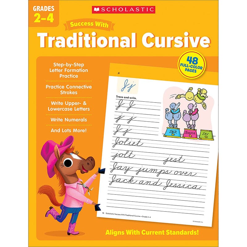 Success with Traditon Cursive Grs 2-4 (Pack of 8) - Handwriting Skills - Scholastic Teaching Resources