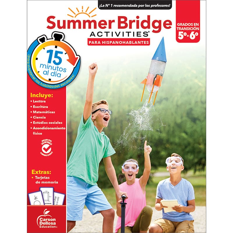 Summer Bridge Activitis Spanish 5-6 (Pack of 3) - Skill Builders - Carson Dellosa Education
