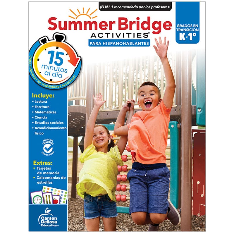 Summer Bridge Activitis Spanish K-1 (Pack of 3) - Skill Builders - Carson Dellosa Education