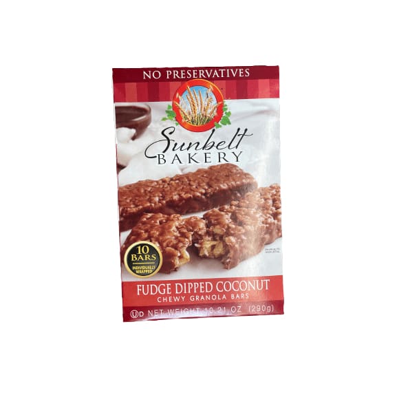 Sunbelt Sunbelt Bakery Chewy Granola Bars, Fudge Dipped Coconut, 10 Ct, 10.21 Oz