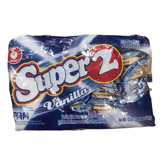 Super 2 Vanilla Flavored Cream Sandwich Cookies, 24 Packs - ShelHealth.Com