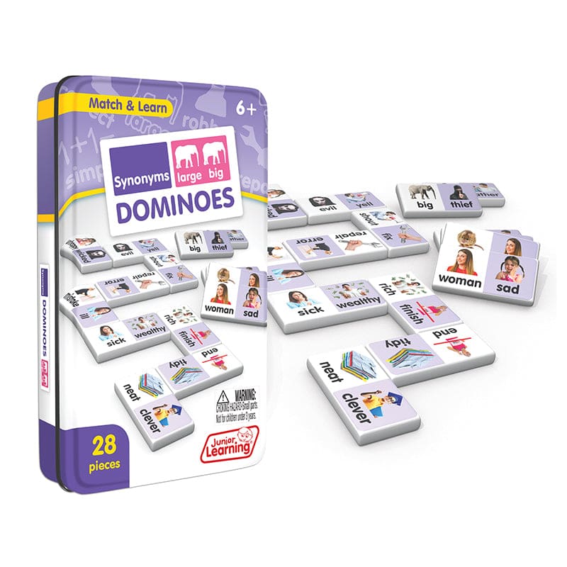 Synonyms Match & Learn Dominoes (Pack of 6) - Dominoes - Junior Learning