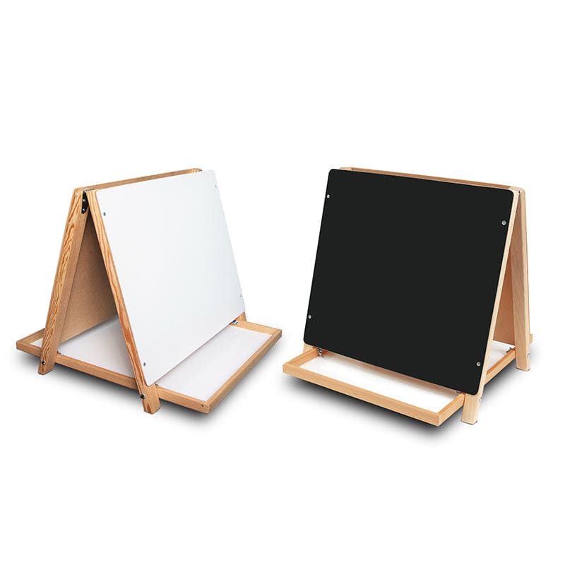 Table Top Easel 2 Sides Black Chalk And White Dry Erase Board - Easels - Flipside