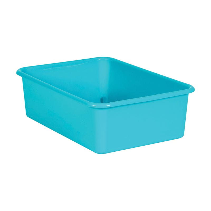 Teal Large Plastic Storage Bin (Pack of 6) - Storage Containers - Teacher Created Resources