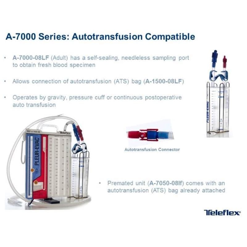 Teleflex Pleur-Evac Wet Suction 2500Ml Case of 6 - Drainage and Suction >> Suctioning - Teleflex