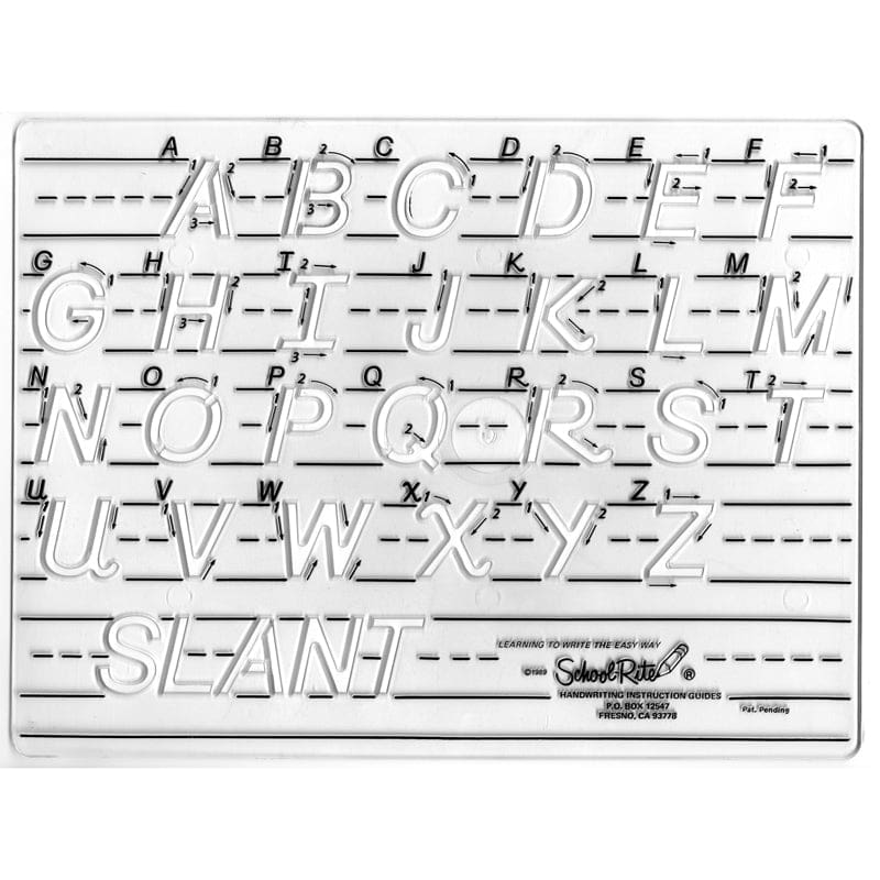 Template Uppercase Transitional Manuscript Letters (Pack of 2) - Handwriting Skills - School Rite