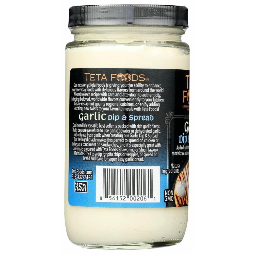 TETA FOODS Grocery > Pantry > Dips TETA FOODS Garlic & Dip Spread, 12 oz