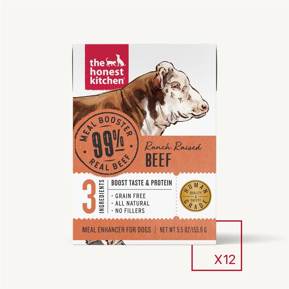 The Honest Kitchen Dog 99% Beef Meal Booster Wet Dog Food 5.5Oz Carton - Pet Supplies - The Honest Kitchen