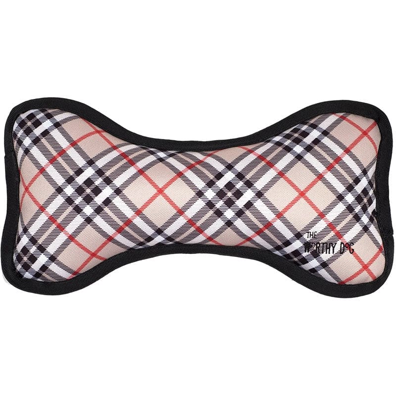 The Worthy Dog Bone Tan Plaid Large - Pet Supplies - The Honest Kitchen