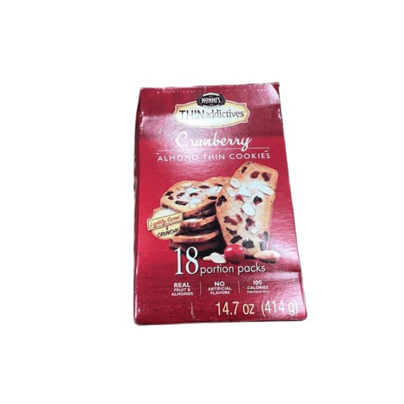 THINaddictives Cranberry Almond Thins Cookies - 14.7 oz. - ShelHealth.Com