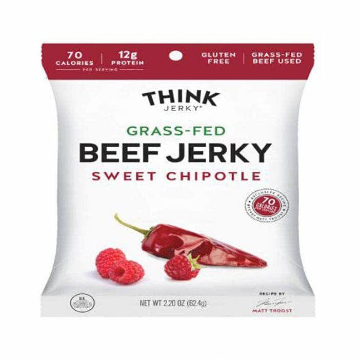 THINK JERKY THINK JERKY Grass Fed Sweet Chipotle Beef Jerky, 2.2 oz