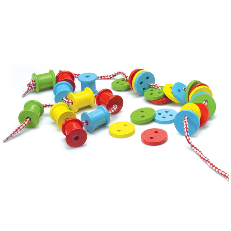Threading Buttons & Spools (Pack of 3) - Lacing - The Original Toy
