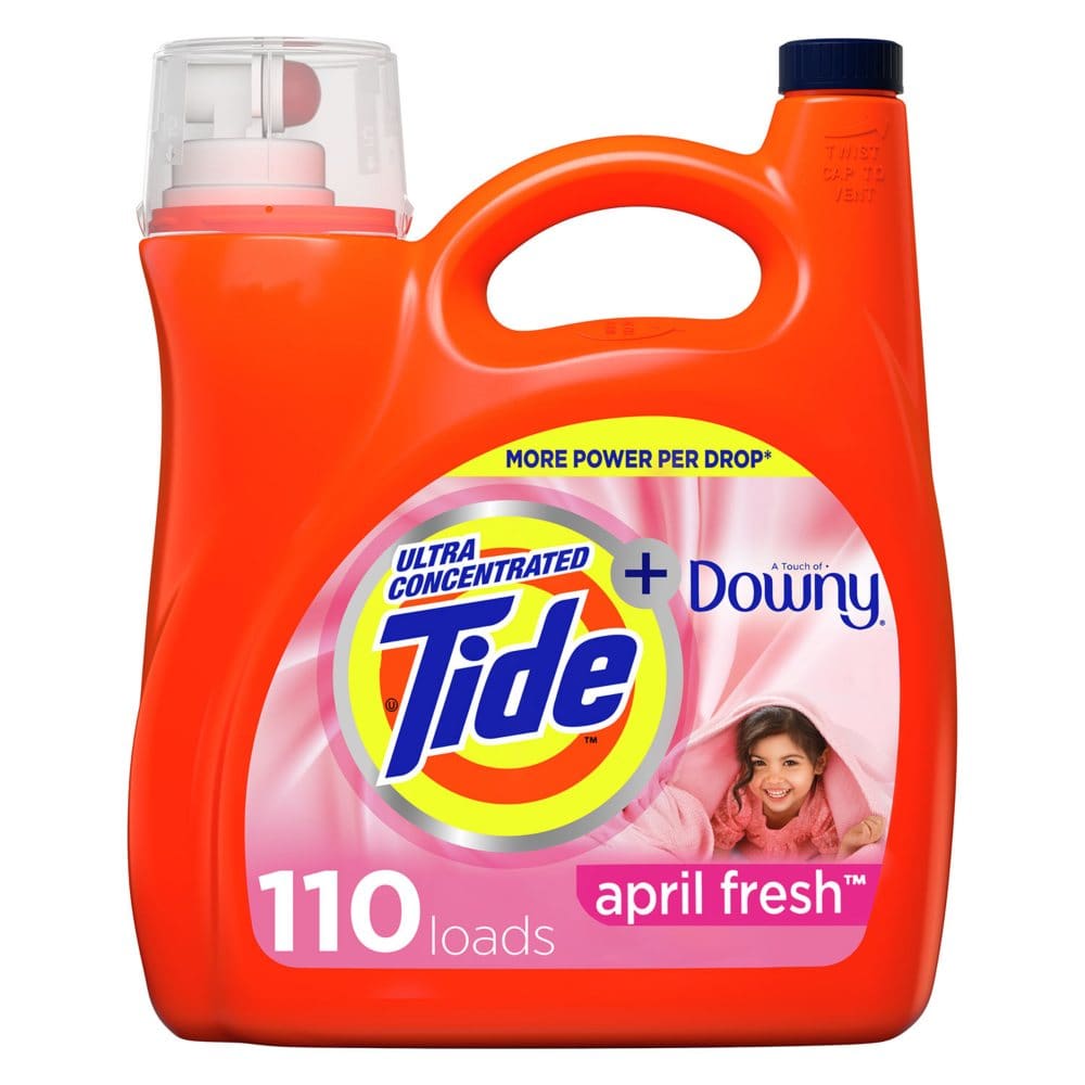 Tide + Downy Liquid Laundry Detergent April Fresh (150 fl. oz. 110 loads) - Laundry Supplies - Tide