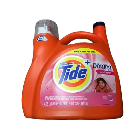 Tide April Fresh Liquid Detergent Plus a Touch of Downy 72 Loads