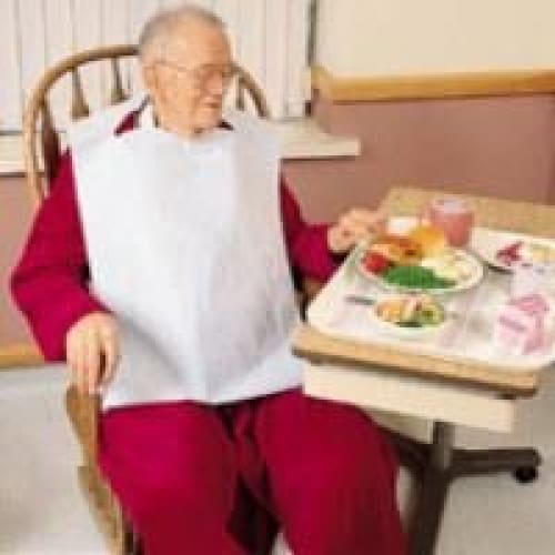 TIDI Products Bib Slipover 18 X 32 White Disp C300 - Apparel >> Bibs and Aprons - TIDI Products