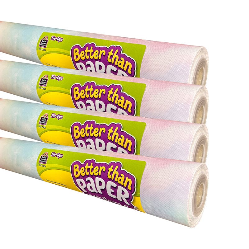 Tie Dye Better Paper 4/Ct Bb Roll - Bulletin Board & Kraft Rolls - Teacher Created Resources