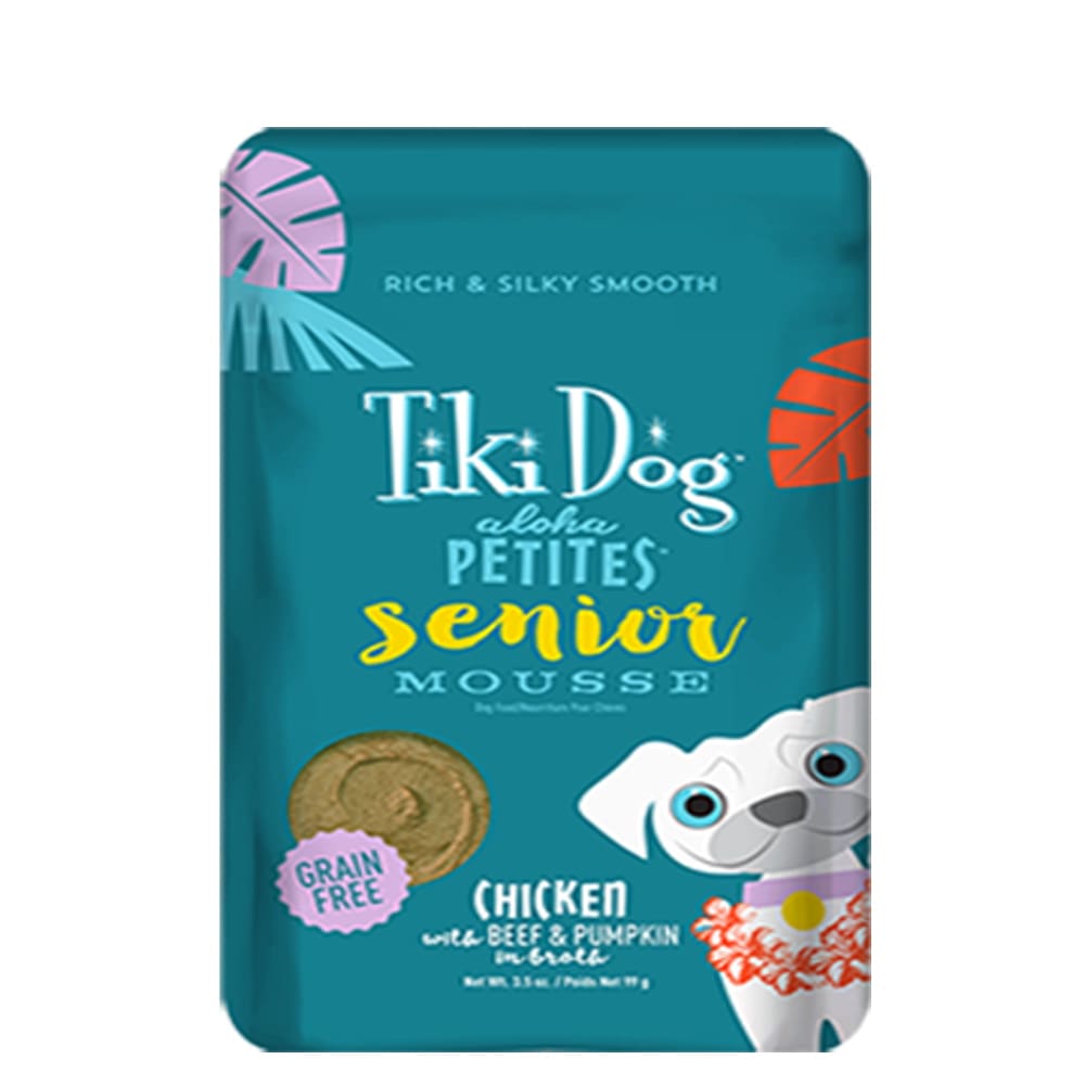 Tiki Pets Dog Aloha Mousse Senior 3.5 Oz.(Case Of 12) - Pet Supplies - TIKI Pets