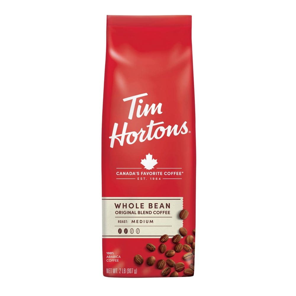 Tim Hortons Whole Bean Coffee Medium Roast (32 oz.) - Coffee Tea & Cocoa - Tim Hortons