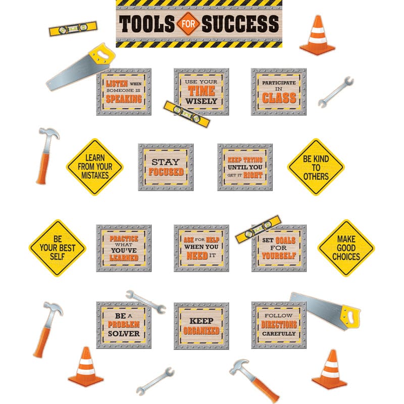 Tools For Success Mini Bb St Under Construction (Pack of 6) - Classroom Theme - Teacher Created Resources