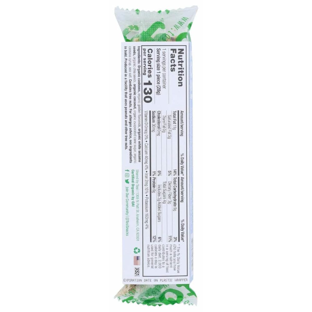 TOSIHEALTH Grocery > Snacks TOSIHEALTH Cashew Coconut Superbites, 1 oz