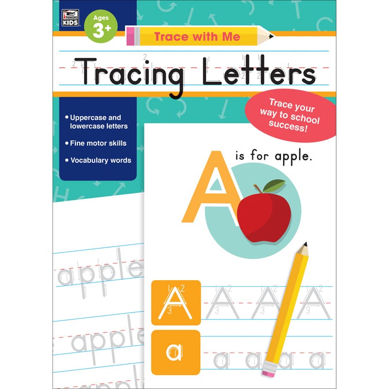 Tracing Letters Activity Book Grade Toddler-K (Pack of 10) - Handwriting Skills - Carson Dellosa Education