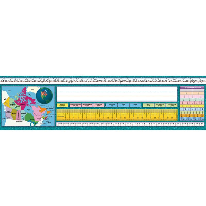 Traditional Cursive Canadian Desk Plates (Pack of 6) - Name Plates - North Star Teacher Resource