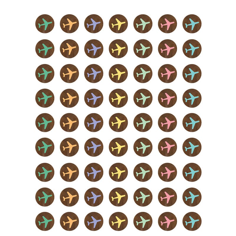 Travel Map Airplanes Mini Stickers (Pack of 12) - Stickers - Teacher Created Resources
