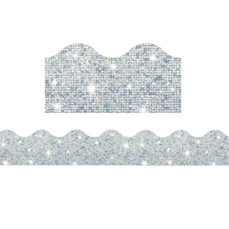 Trimmer Silver Sparkle (Pack of 6) - Border/Trimmer - Trend Enterprises Inc.
