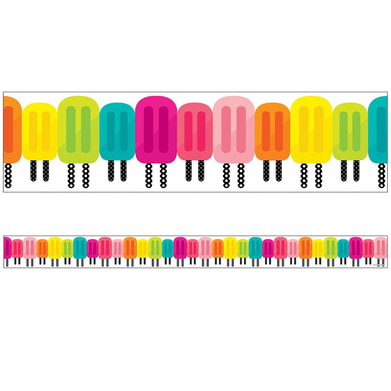 Tropical Pops Straight Borders Simply Stylish (Pack of 10) - Border/Trimmer - Carson Dellosa Education