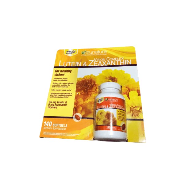 Trunature Lutein and Zeaxanthin Softgels, 140 Count - ShelHealth.Com