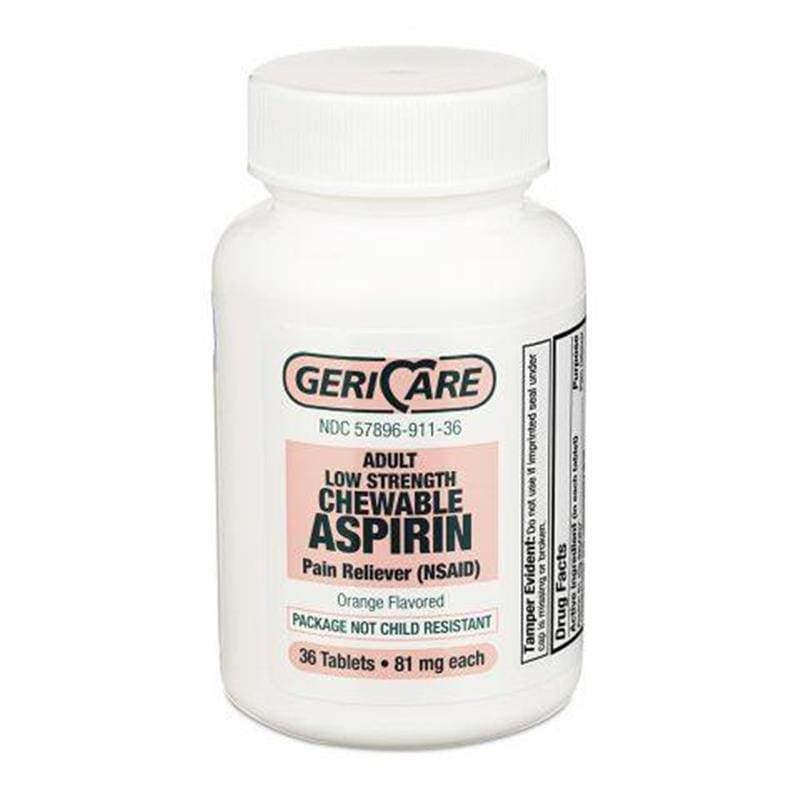 TwinMed Aspirin 81Mg Low Dose Chewable 200’S Box of 200 (Pack of 6) - Item Detail - TwinMed