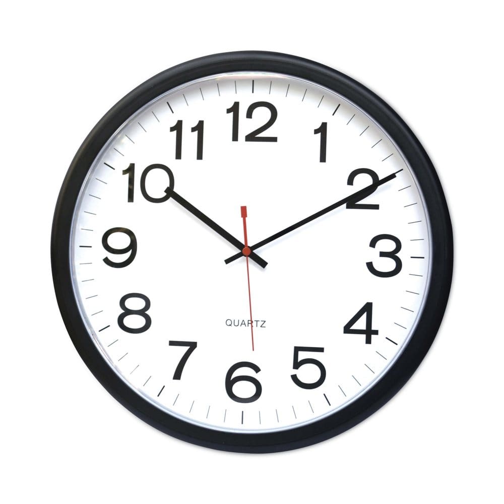 Universal Indoor/Outdoor Clock 13 1/2 Black - Decorative Wall Accents - Universal
